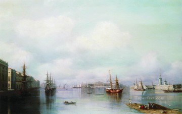 サンクトペテルブルクの眺め 1888 ロマンチックなイワン・アイヴァゾフスキー ロシア Oil Paintings